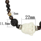 VacationGrabs synthetic glass bead necklace featuring unique beads and a decorative centerpiece