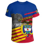 Colombia flag t-shirt printed, cotton blend, casual wear