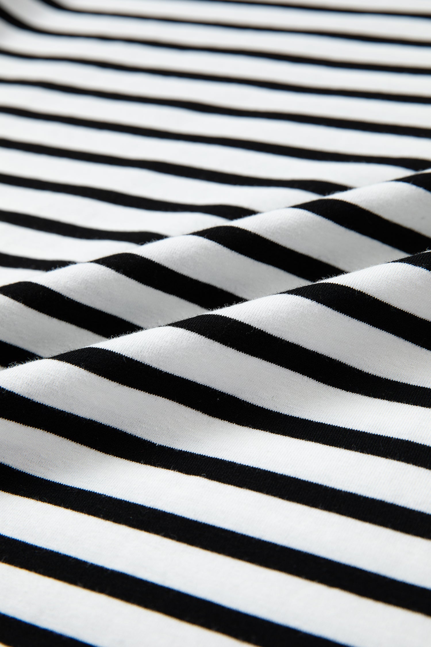 Pretty Bash t shirt striped shirt, black and white cotton fabric