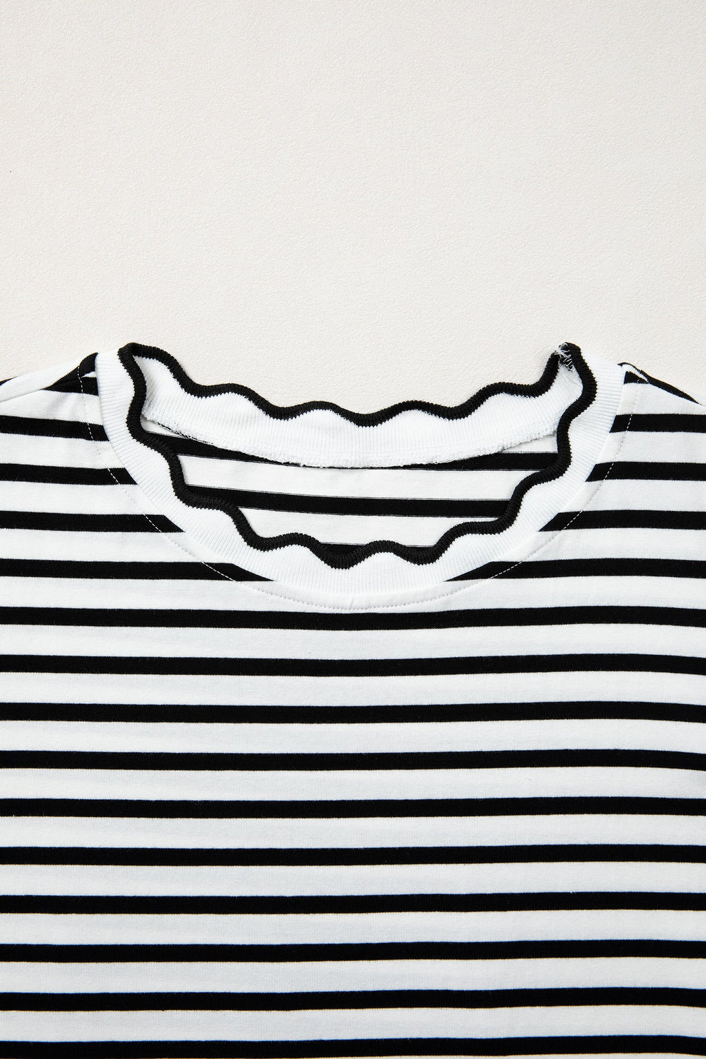 Pretty Bash black and white striped t shirt for casual wear