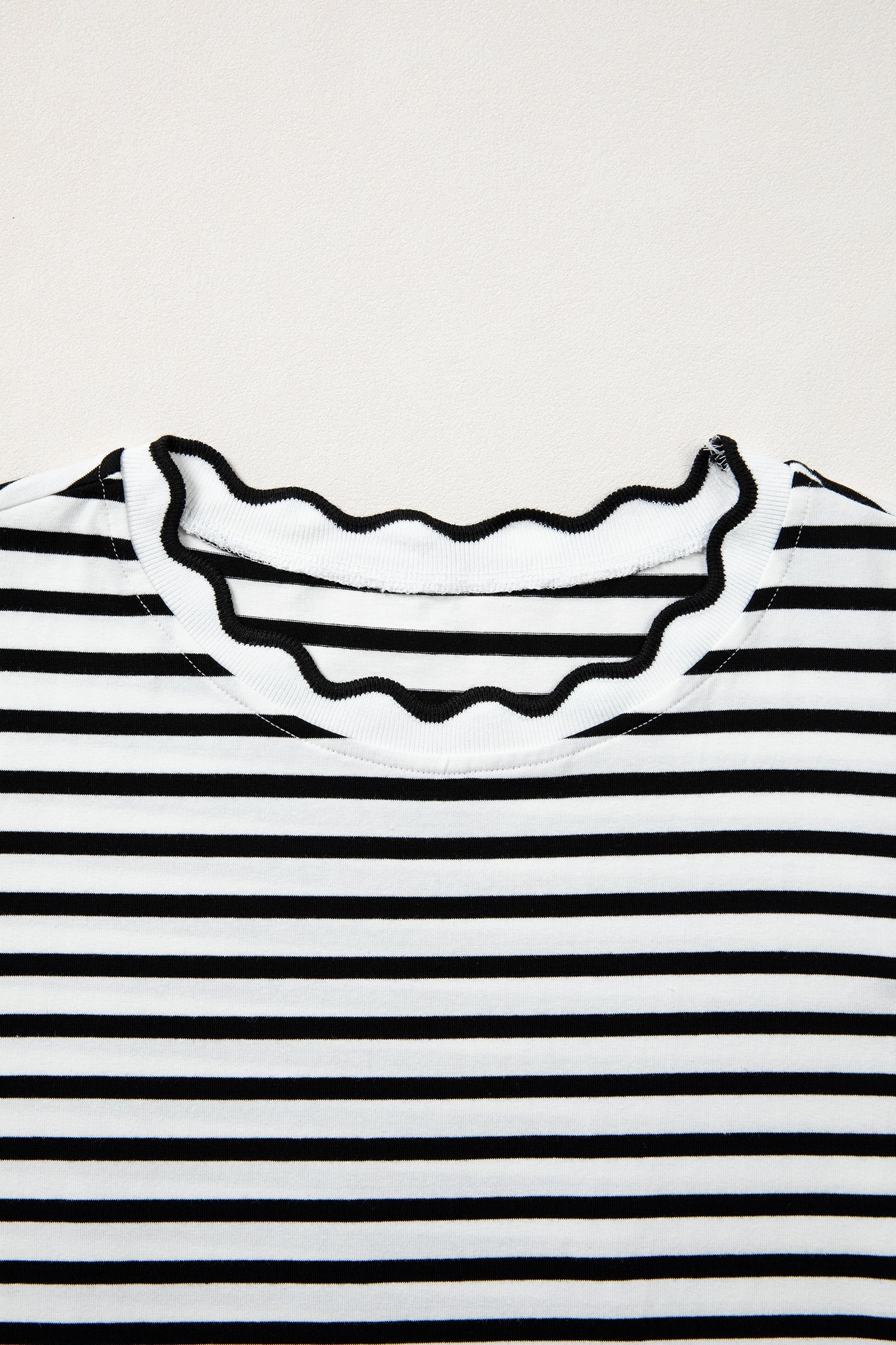 Pretty Bash black and white striped t shirt for casual wear