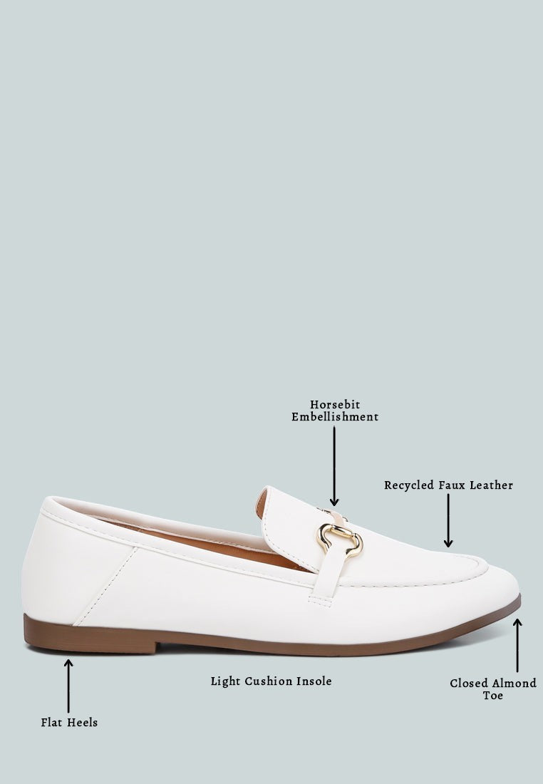 Mocassins Talula en similicuir ornés du mors de cheval