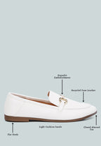 Mocassins Talula en similicuir ornés du mors de cheval