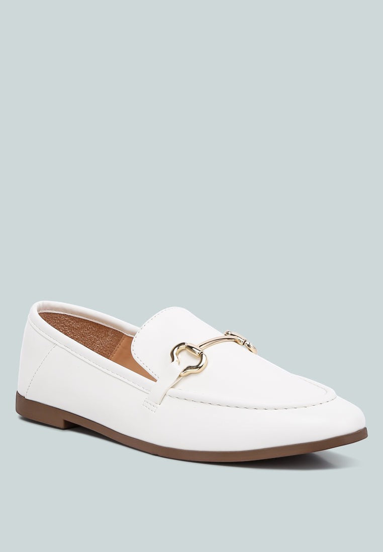 Mocassins Talula en similicuir ornés du mors de cheval
