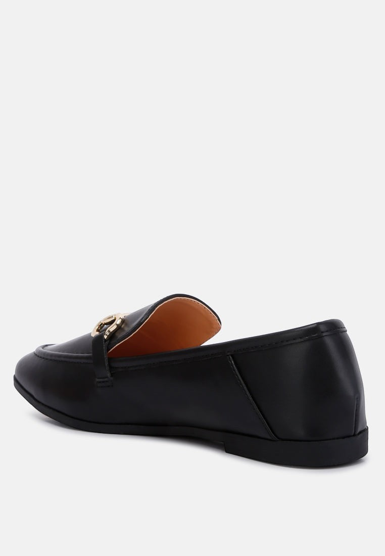 Mocassins Talula en similicuir ornés du mors de cheval