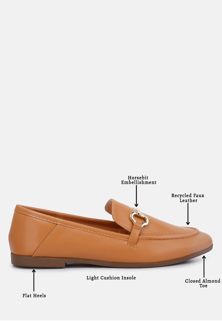 Mocassins Talula en similicuir ornés du mors de cheval