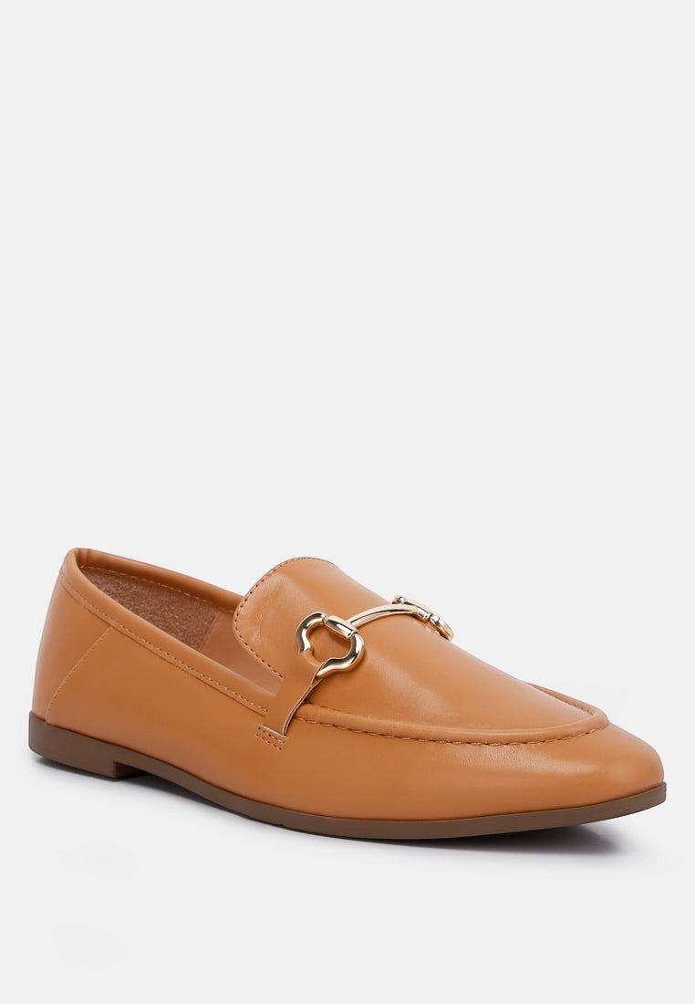 Mocassins Talula en similicuir ornés du mors de cheval