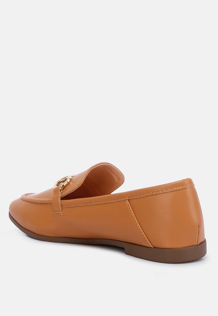 Mocassins Talula en similicuir ornés du mors de cheval