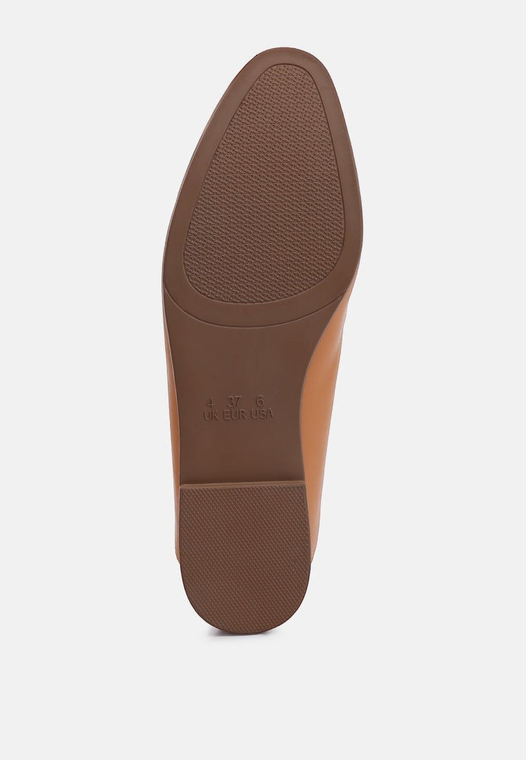 Mocassins Talula en similicuir ornés du mors de cheval
