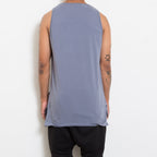 Men's Grey Sleeveless Basic Tank T-Shirt