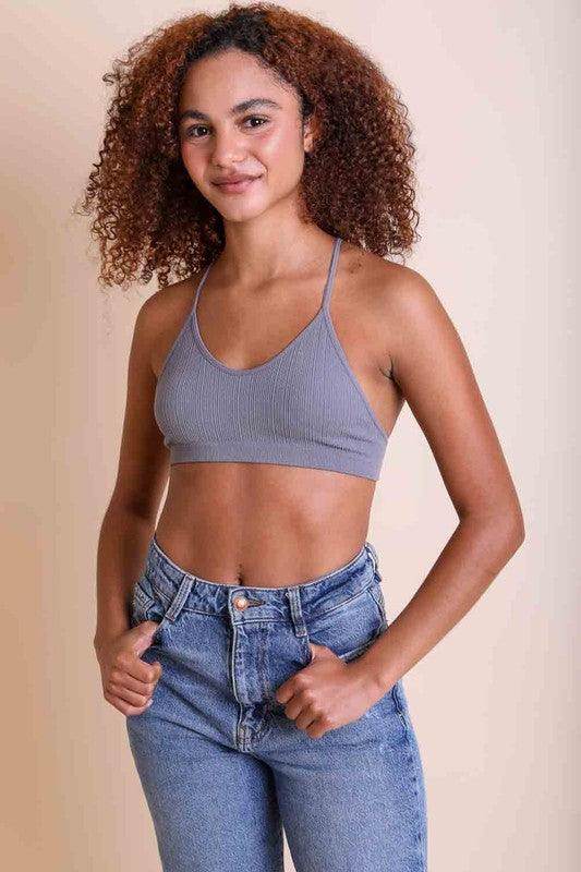 Tattoo Mesh Racerback Bralette - VacationGrabs