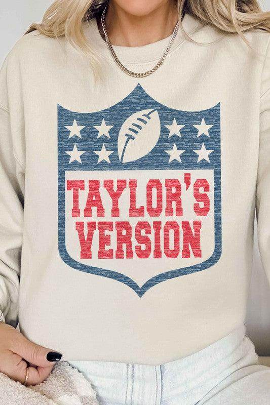 Taylors Version Football Graphic Sweatshirt - VacationGrabs