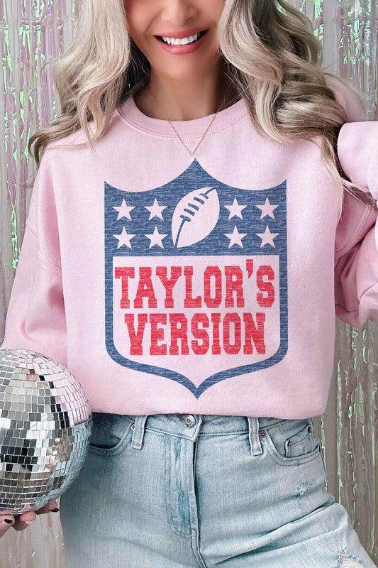 Taylors Version Football Graphic Sweatshirt - VacationGrabs