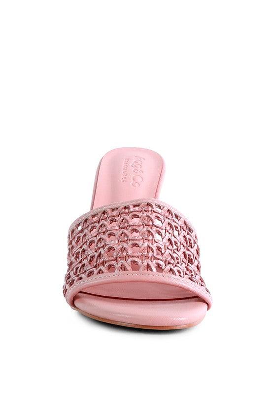 Women's Shoes - Sandals Tease Woven Heeled Slides