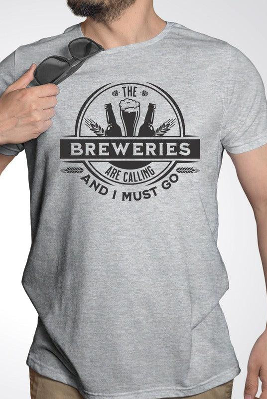 Men's Shirts - Tee's The Breweries are Calling Crew Neck Softstyle Tee Shirt