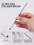 12-piece thin blade eyeliner and eyebrow brush set (photo 2 of 6)