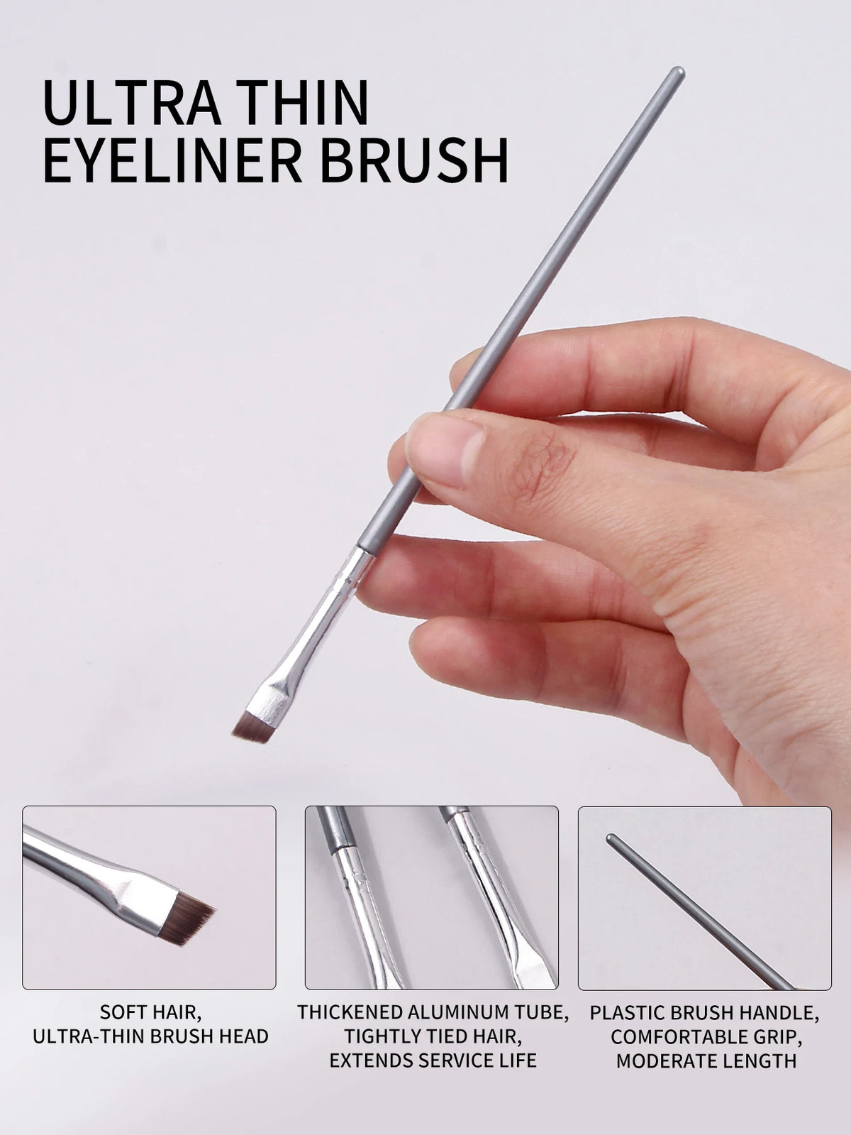 12-piece thin blade eyeliner and eyebrow brush set (photo 2 of 6)