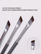 12-piece thin blade eyeliner and eyebrow brush set (photo 4 of 6)