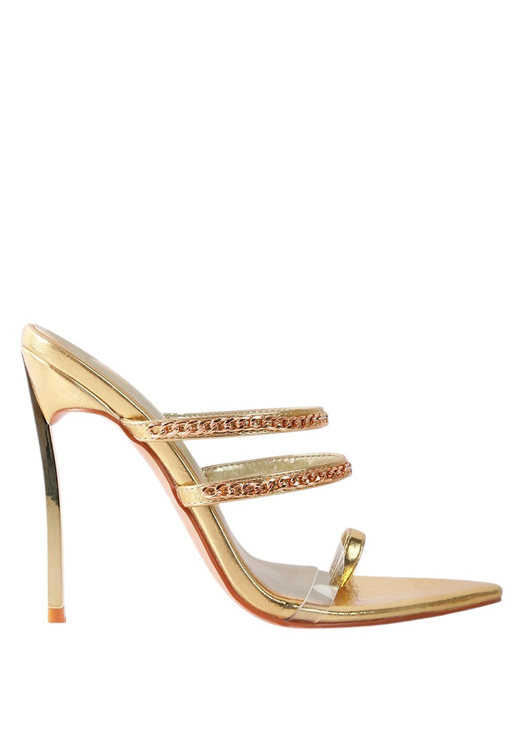 Tickle Me Toe Ring Stiletto Sandals