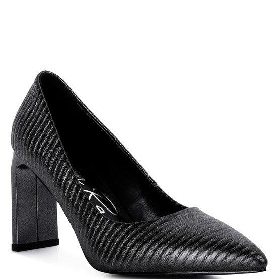 Women's Shoes - Heels Tickles Italian Block Heel Pumps