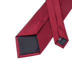 Burgundy tie, textured material for formal occasions