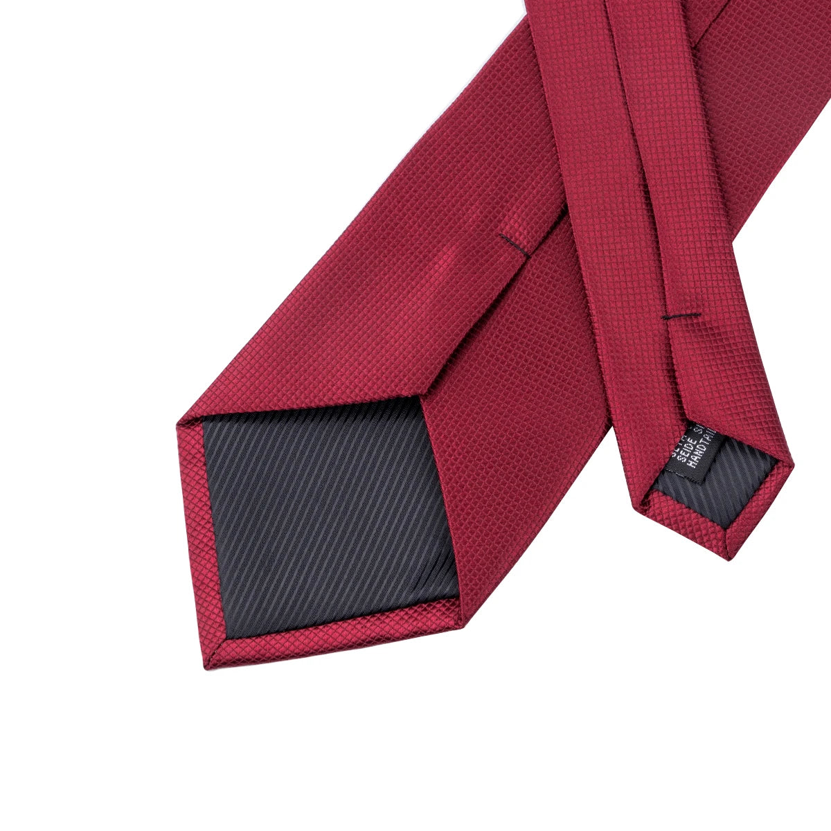 Burgundy tie, textured material for formal occasions