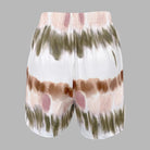 Women's tie-dye loungewear shorts in soft fabric for relaxing