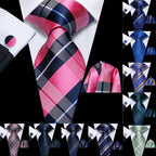 Colorful plaid tie silk collection for formal and casual occasions
