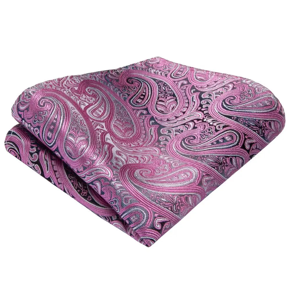 Purple paisley tie silk fabric, perfect for elegant formal wear