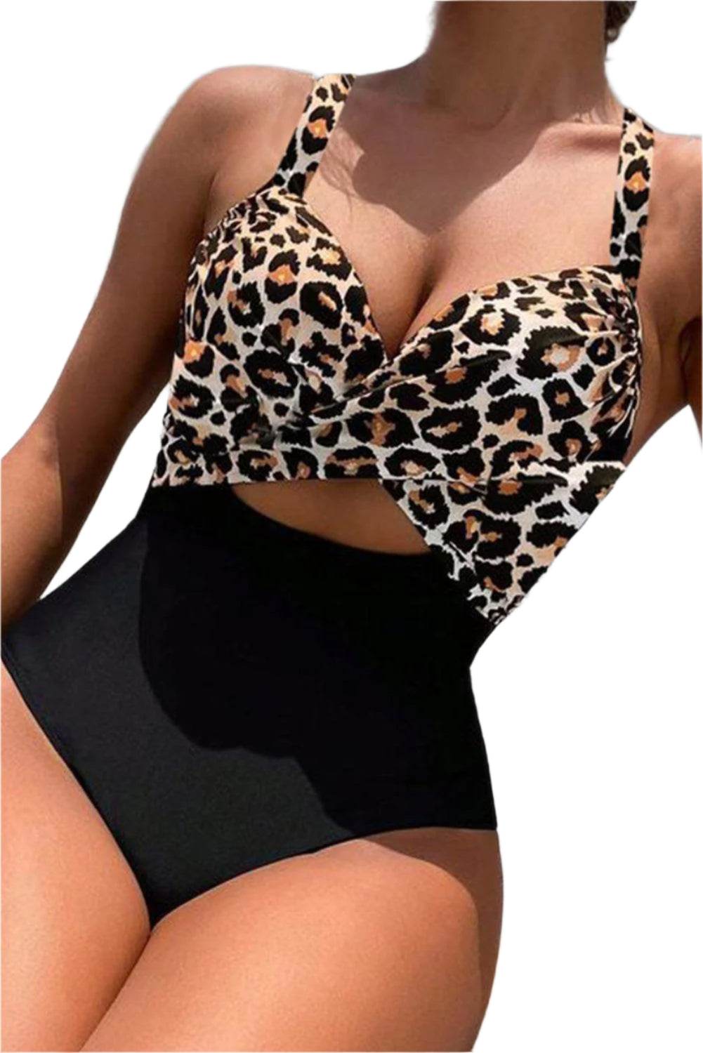 Tied Crisscross Cutout One-Piece Swimwear - VacationGrabs