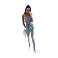 Tied Spaghetti Strap Square Neck Jumpsuit - VacationGrabs