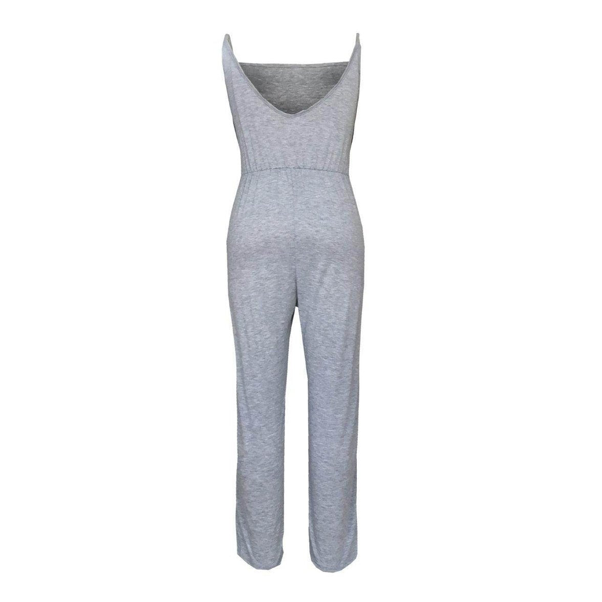 Tied Spaghetti Strap Square Neck Jumpsuit - VacationGrabs