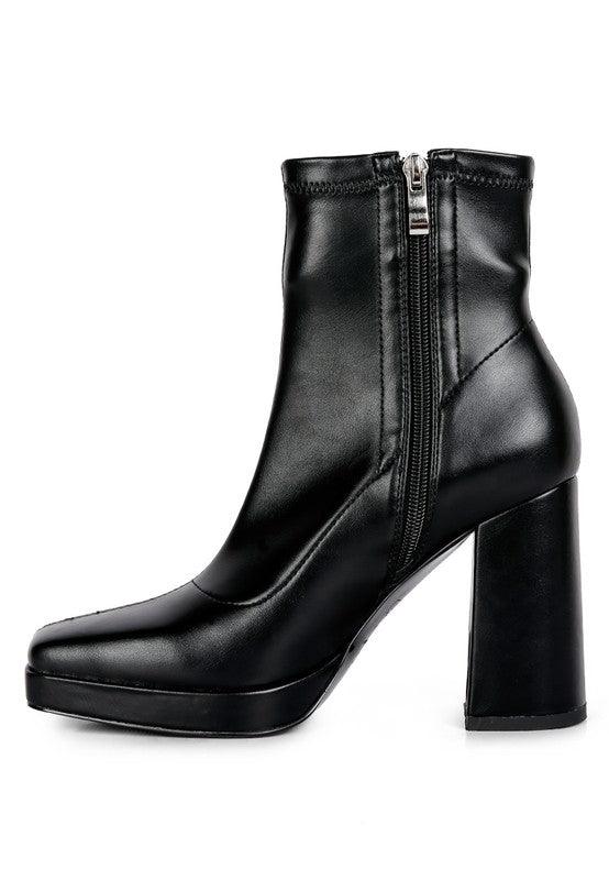 Women's Shoes - Boots Tintin High Heeled Square Toe Ankle Boots