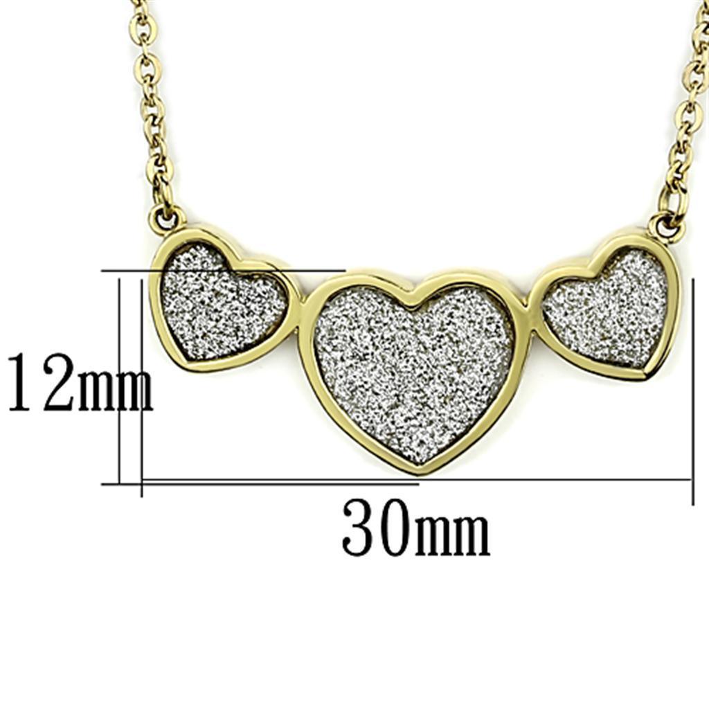 Women's Jewelry - Necklaces TK1127 - IP Gold(Ion Plating) Stainless Steel Necklace with No Stone