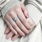 Women's stainless steel cz ring, perfect for elegant occasions