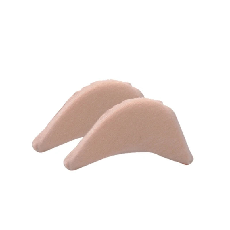 Toe plug soft half insoles in beige for added comfort and support