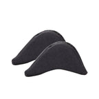 Toe plug soft half insoles in black for comfort and support