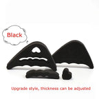 Black toe plug soft half insoles for customizable comfort