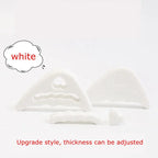 White toe plug soft half insoles for adjustable thickness comfort