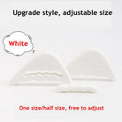 White toe plug soft half insoles for adjustable comfort in footwear