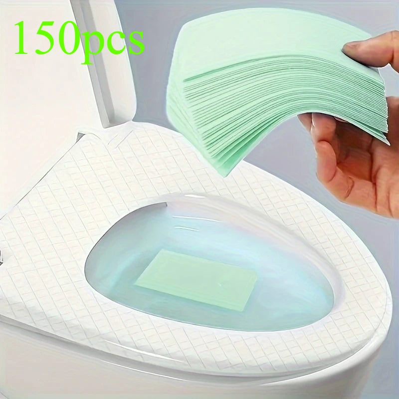 Toilet cleaning tablets in green, effective for maintaining hygiene