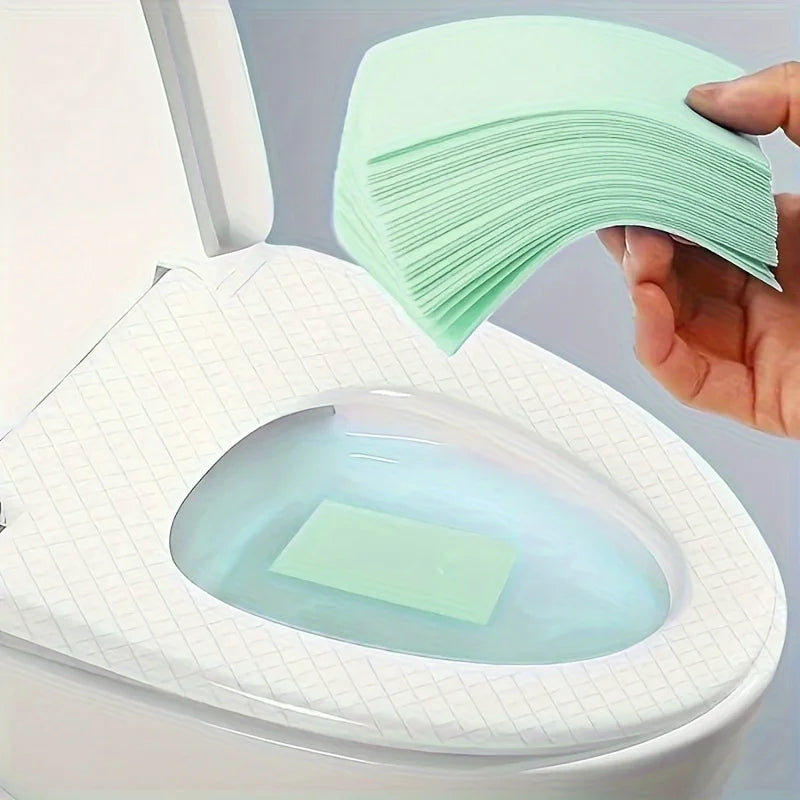 VacationGrabs toilet cleaning tablets, green color, easy use for toilet maintenance