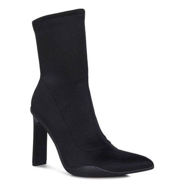 Tokens Pointed Heel Ankle Boots - VacationGrabs