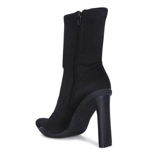 Tokens Pointed Heel Ankle Boots - VacationGrabs