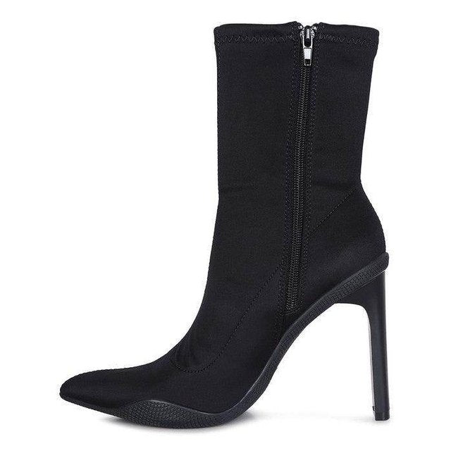 Tokens Pointed Heel Ankle Boots - VacationGrabs