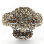Top grade crystal bear ring featuring sparkling gems in a unique animal design
