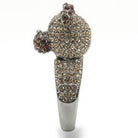 Top grade crystal bear ring with intricate detailing and sparkling stones for stylish women