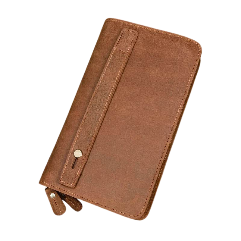 Top Grade Men's Genuine Leather Day Clutch | Crazy Horse