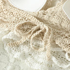 Women's beige crochet top tank tops for stylish summer outfits