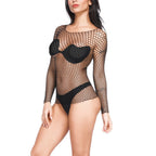 Women's black top with mesh for beach or pool wear